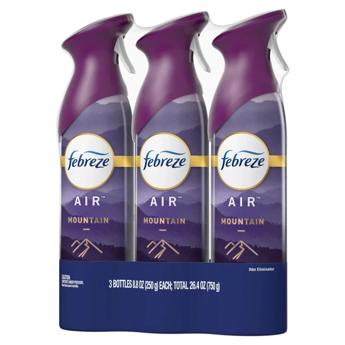Febreze Air Freshener Spray, Odor-Fighting Room Spray, Mountain Scent, 8.8oz, 3 Count