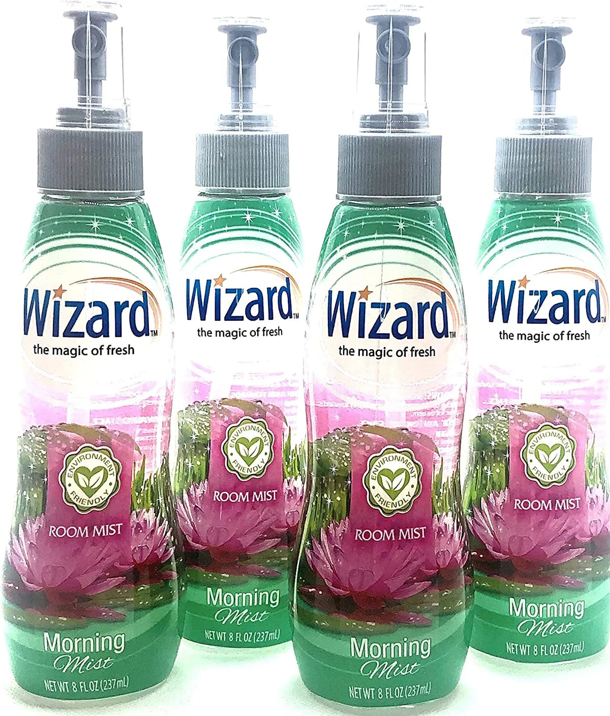 Wizard Room Mist Morning Mist 4x Air Freshener Spray Bottles
