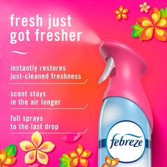Febreze Air Mist Air Freshener Spray, Gain Island Fresh, 8.1oz, 2 Count