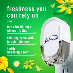 Febreze Plug In Air Freshener, Odor-Fighting Scented Oil Refill, Gain, (2 Pack of 4 Refills)