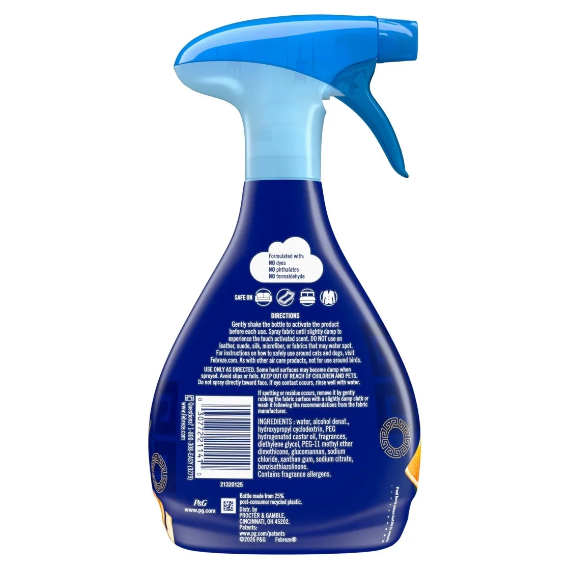 Febreze Auto Fabric Spray Air Freshener for Car, Cyprus Coves 23.6oz