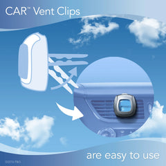Febreze Car Odor-Fighting Air Freshener Vent Clip with Gain Scent, Island Fresh, 1 count