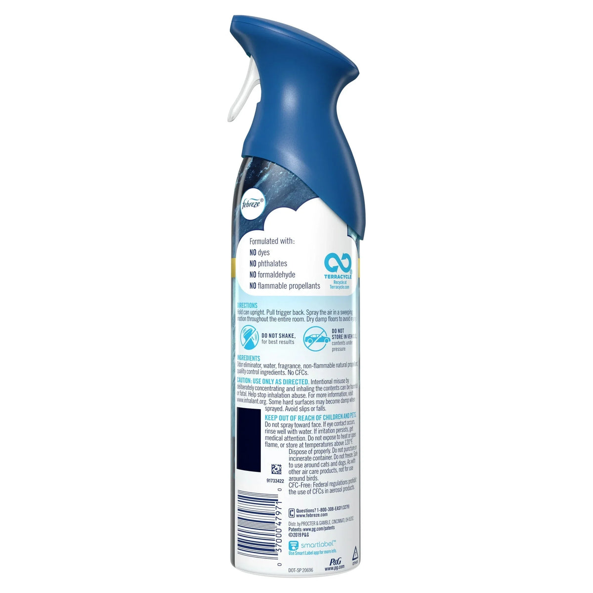 Febreze Air Freshener Spray, Odor-Fighting Room Spray, Ocean, 8.8oz