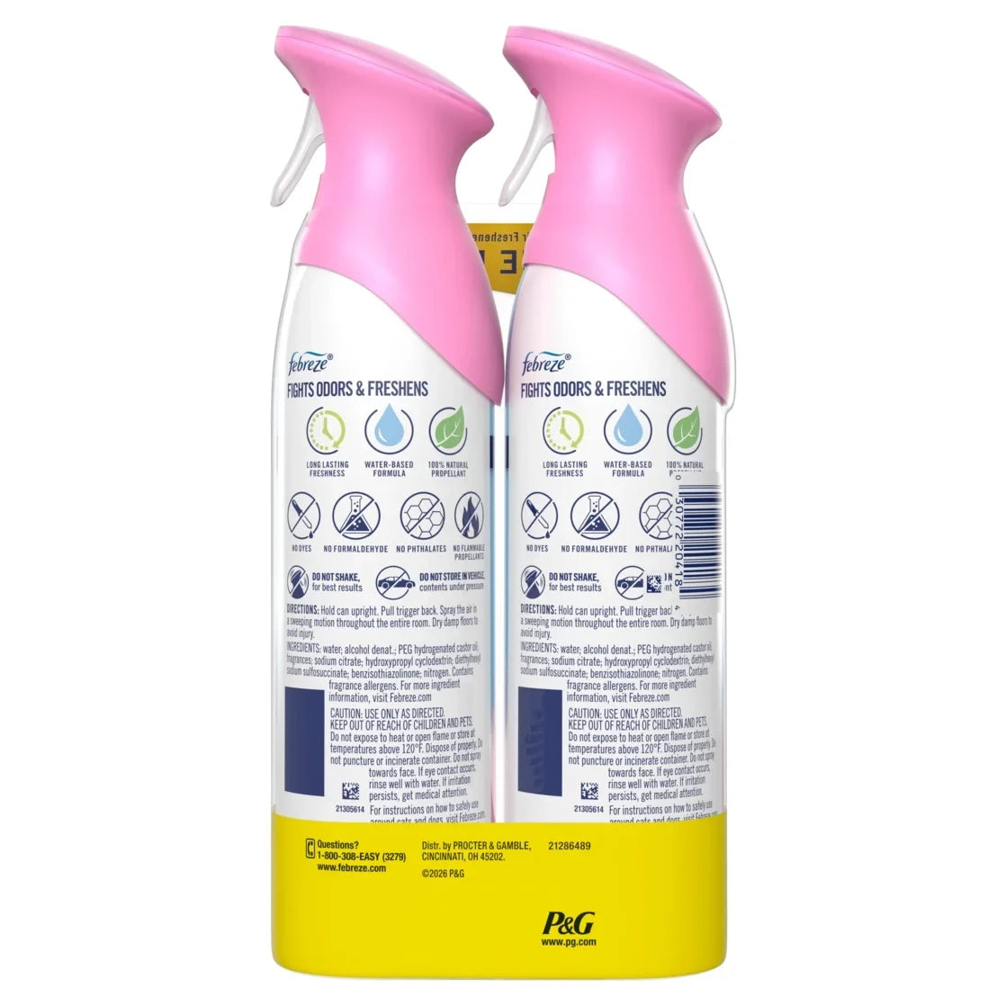 Febreze Air Mist Air Freshener Spray, Downy April Fresh, 8.1oz, 2 Count