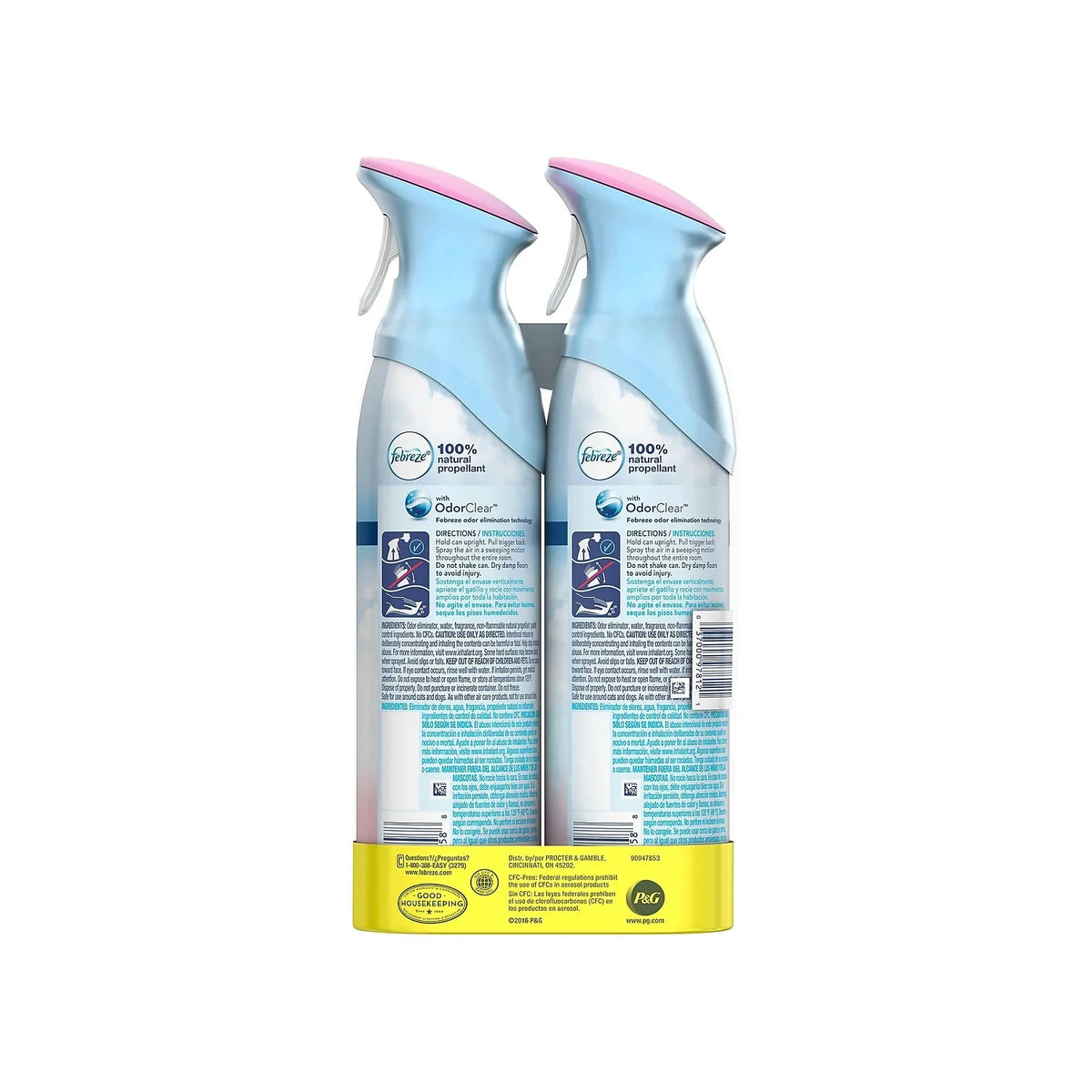 Febreze Odor-Fighting Air Freshener, with Downy Scent, April Fresh, Pack of 2, 8.8 fl oz Each