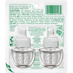 Air Wick Vibrant Plug-In Scented Oil Air Freshener Warmer Refills, White Gardenia and Plumeria, 2 Count