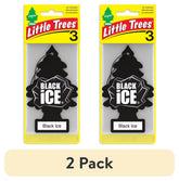 Little Trees Air Freshener Black Ice Fragrance 3-Pack