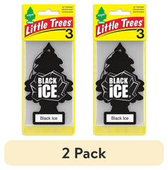 Little Trees Air Freshener Black Ice Fragrance 3-Pack