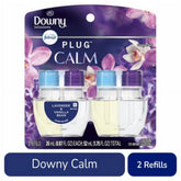2X - Febreze Odor-Fighting Fade Defy PLUG Air Freshener Downy Calm Oil Refills