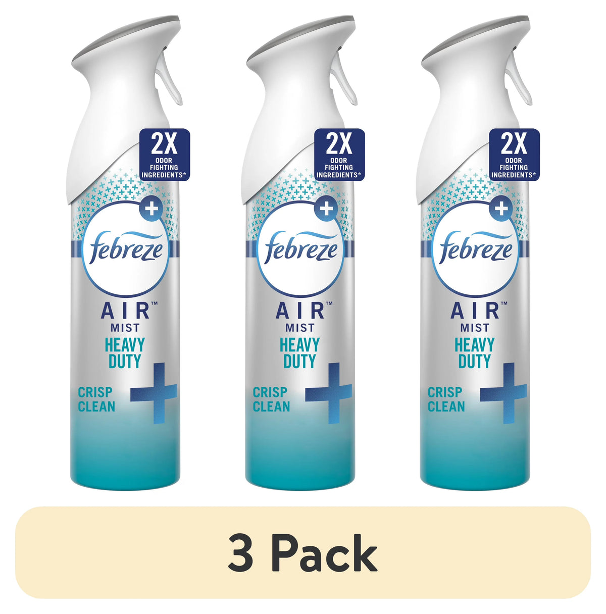 Febreze Air Freshener Spray, Odor-Fighting Room Spray, Heavy Duty Crisp Clean, 8.8oz