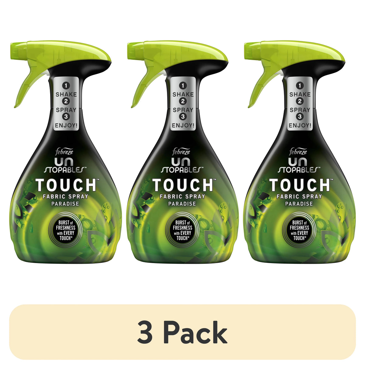 Febreze Unstopables Touch Fabric Spray, Paradise, 16.9 Oz