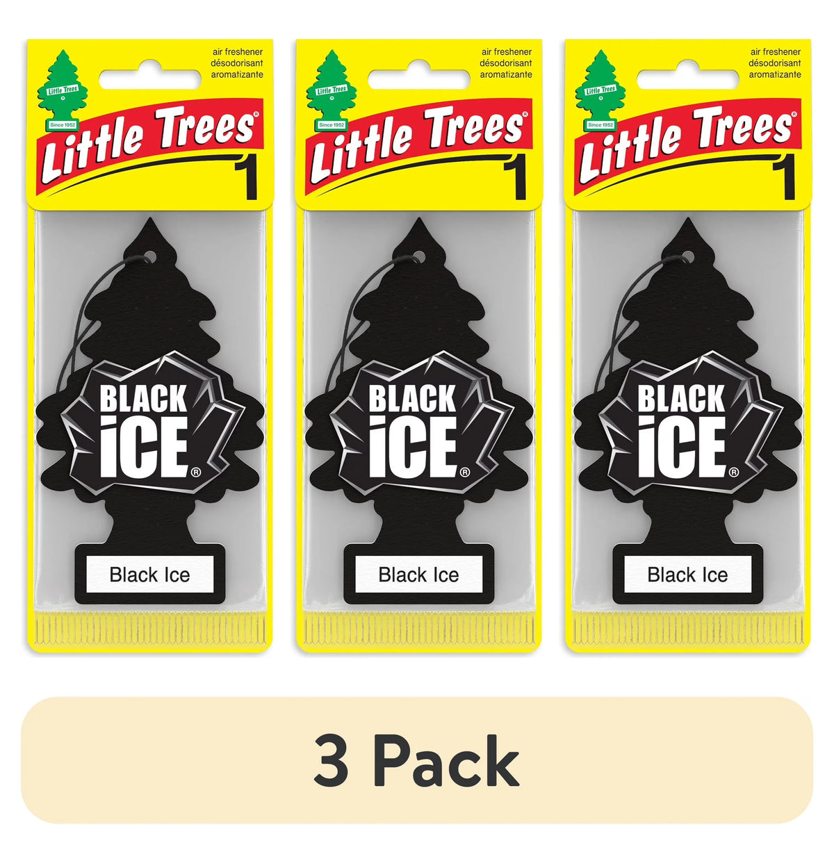 Little Trees Air Freshener Black Ice Fragrance 1-Pack