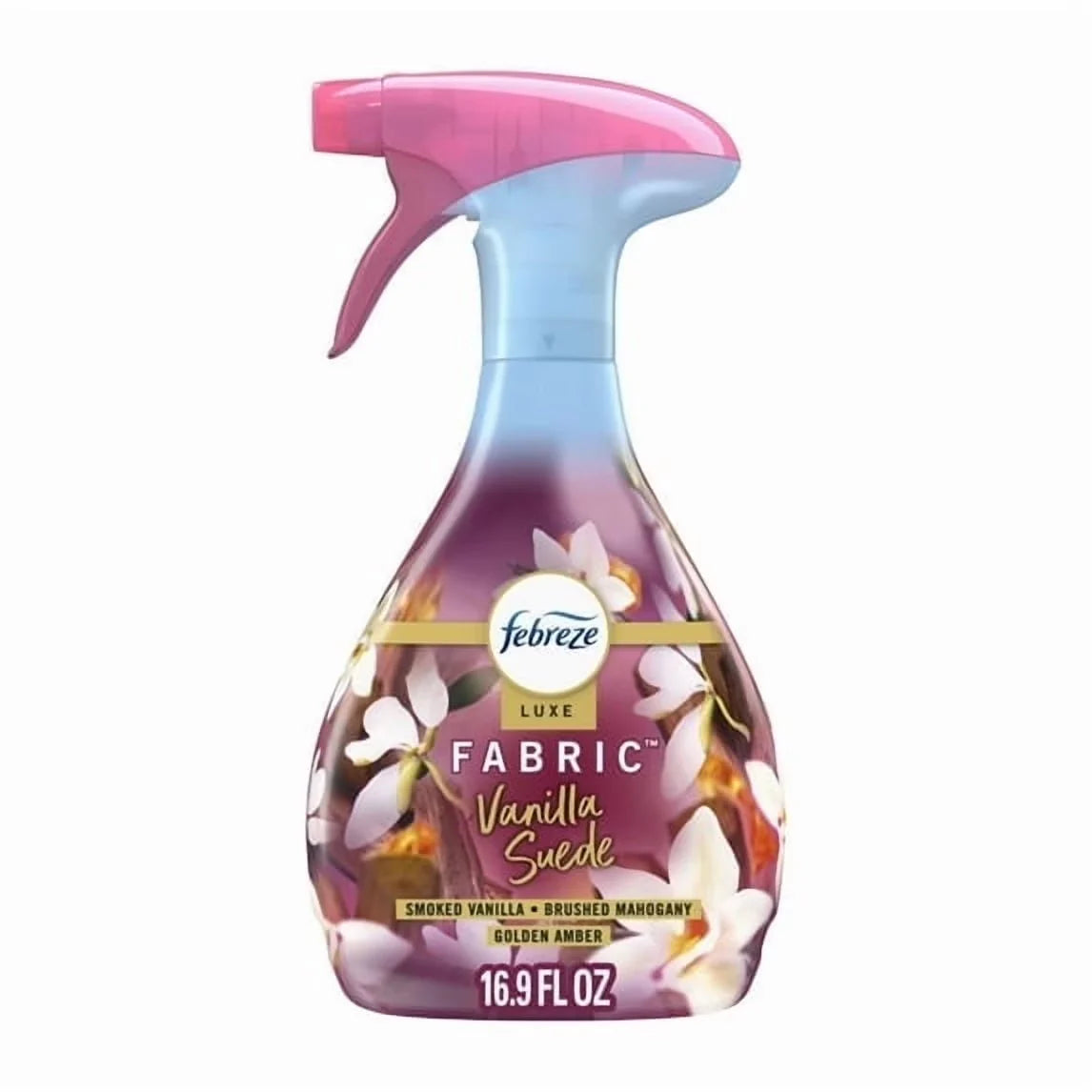 4pack of Febreze Fabric Spray Air Freshener, Odor-Fighting Fabric Refresher, Vanilla Suede Scent, 16.9 fl oz