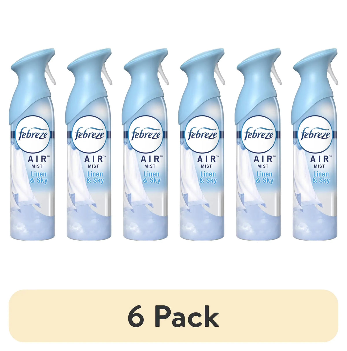 (3 pack) Febreze Air Freshener Spray, Odor-Fighting Room Spray, Linen & Sky, 8.8oz