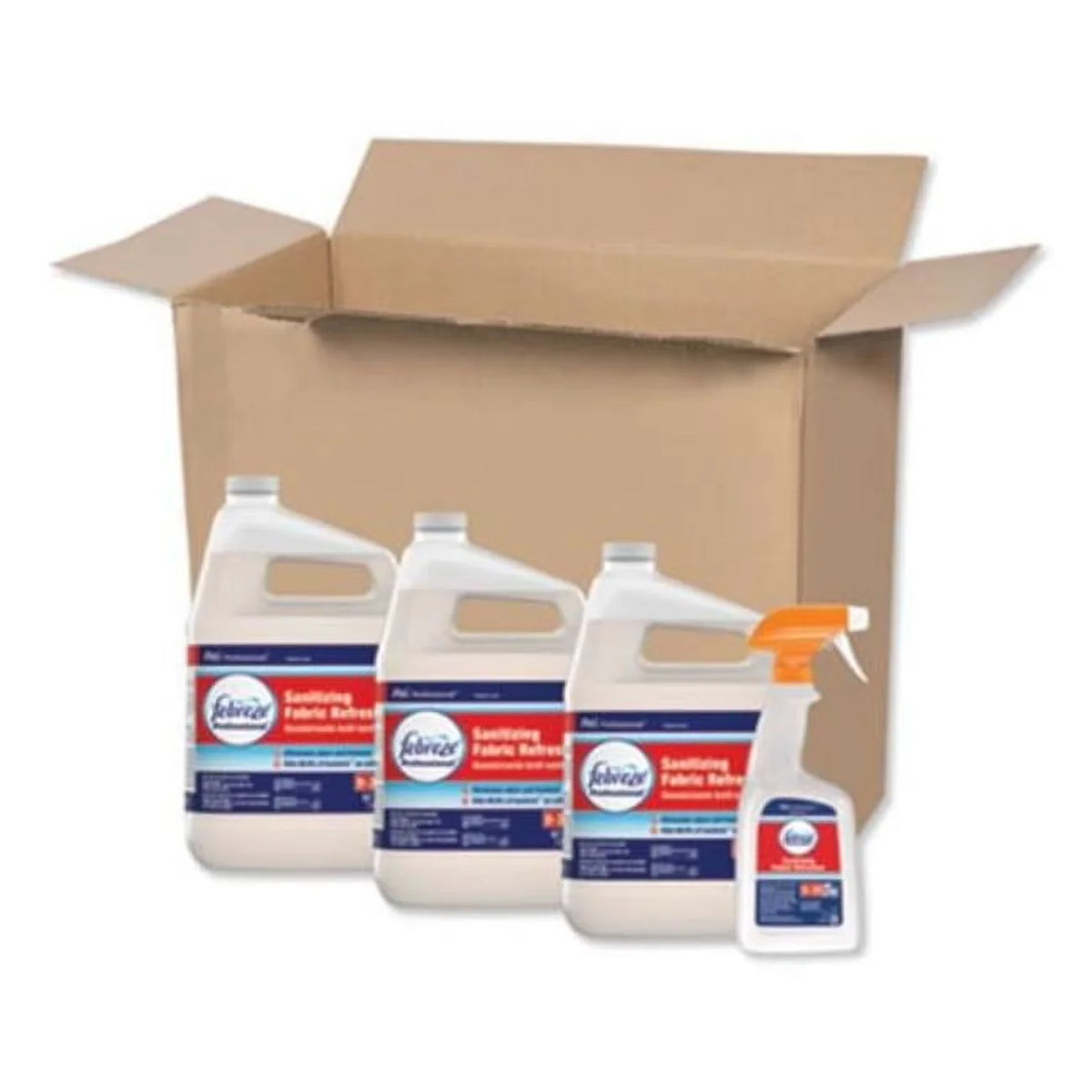 Febreze 1 gal, Ready to Use Professional Sanitizing Fabric Refresher, Light Scent