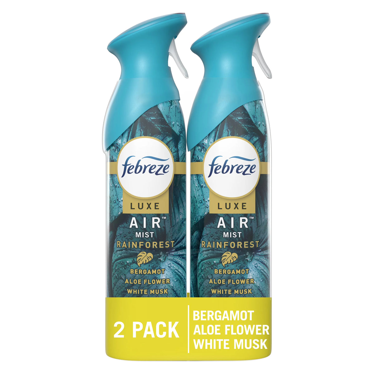 Febreze Air Freshener Spray, Odor-Fighting Room Spray, Rainforest, 8.8oz, 2 Count