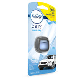 Febreze Car Odor-Fighting Air Freshener Vent Clip, Linen & Sky, 1 count