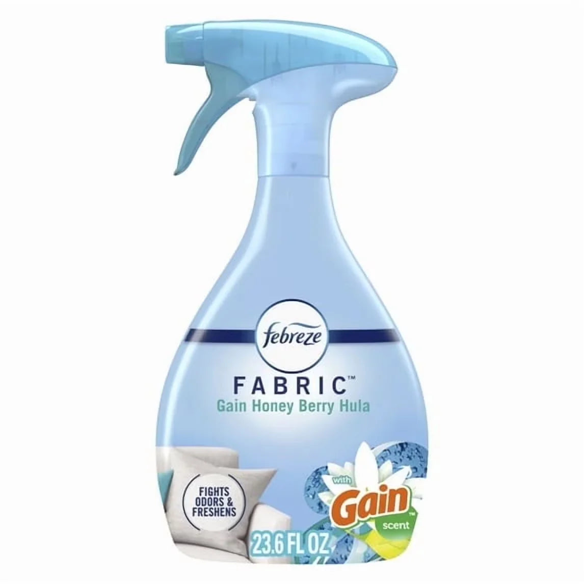 Febreze Fabric Spray Air Freshener, Odor-Fighting, Gain Honey Berry Hula, 23.6 fl oz(4 pack)