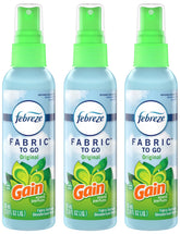 Febreze To Go Fabric Odor-Eliminating Refresher with Gain Original Scent, 2.8 Fl Oz, 3 Pack