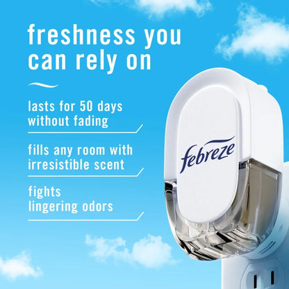 Febreze Plug In Air Freshener, Odor-Fighting Scented Oil Refill, Twilight Lavender Scent, 3 Refills