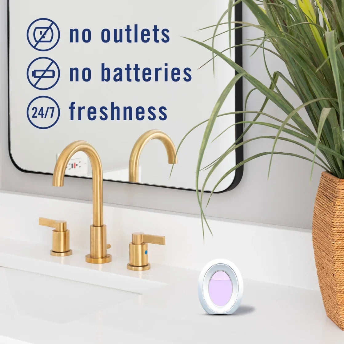 Febreze Bathroom Air Freshener, Odor-Fighting, Lilac, 2ct