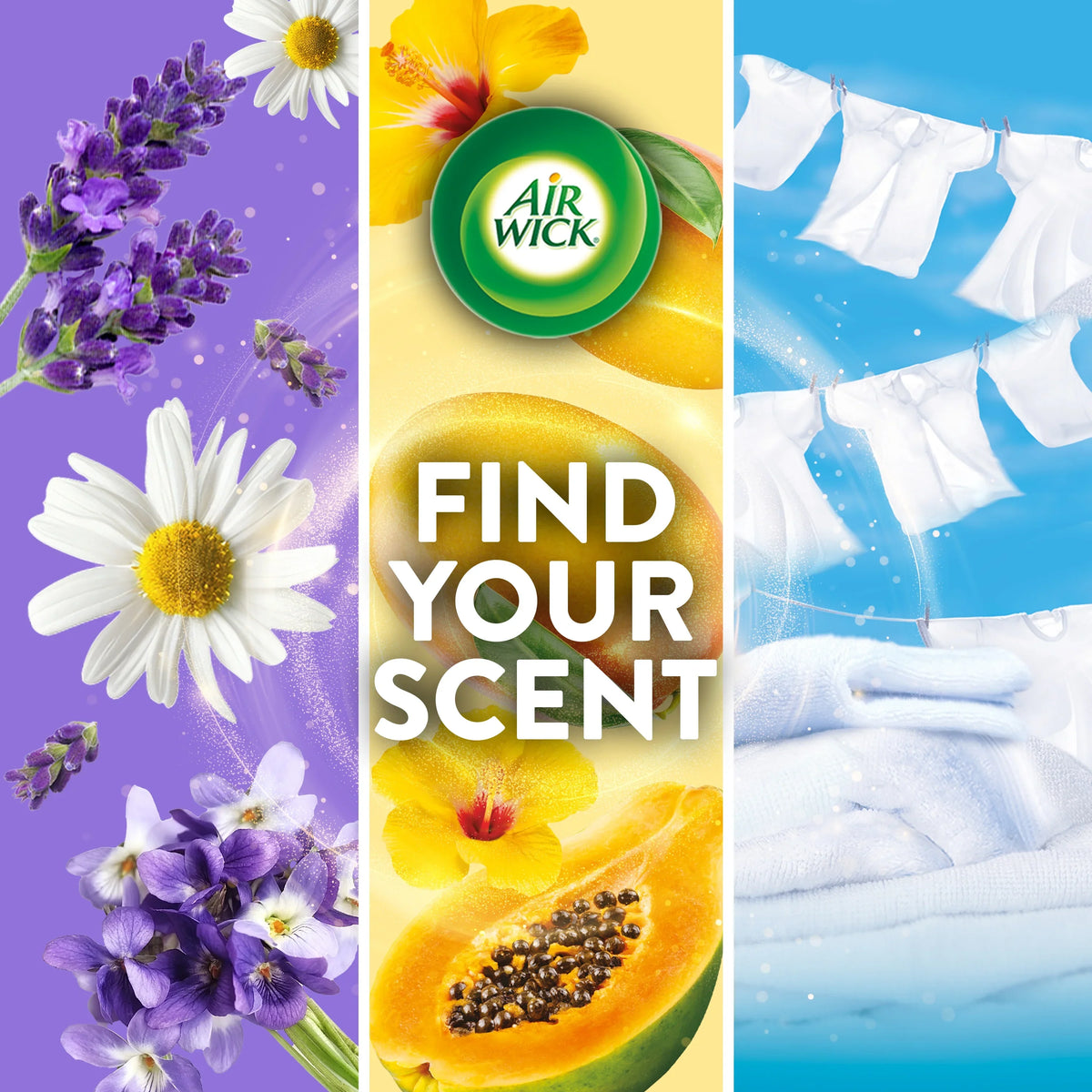 Air Wick Plug-In Scented Oil Air Freshener Warmer Refills, Calming Sea Spray and Breeze, 2 Count
