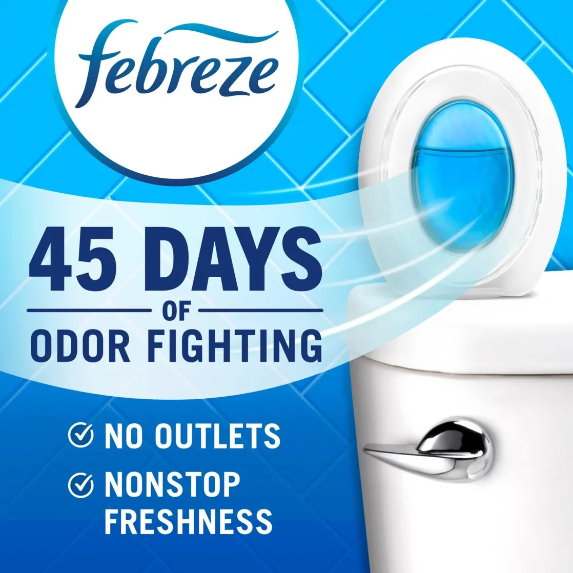 Febreze Bathroom Air Freshener, Odor-Fighting, Lavender, 1ct