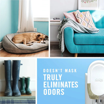 Febreze Odor-Fighting Plug Air Freshener Watermelon, (2) .87 fl oz Oil Refills