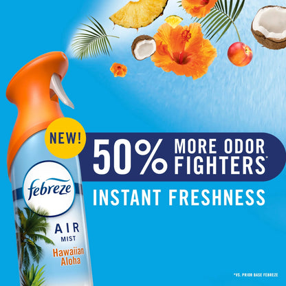 Febreze Air Mist Luxe Air Freshener Spray, Vanilla Suede Scent, 8.1oz