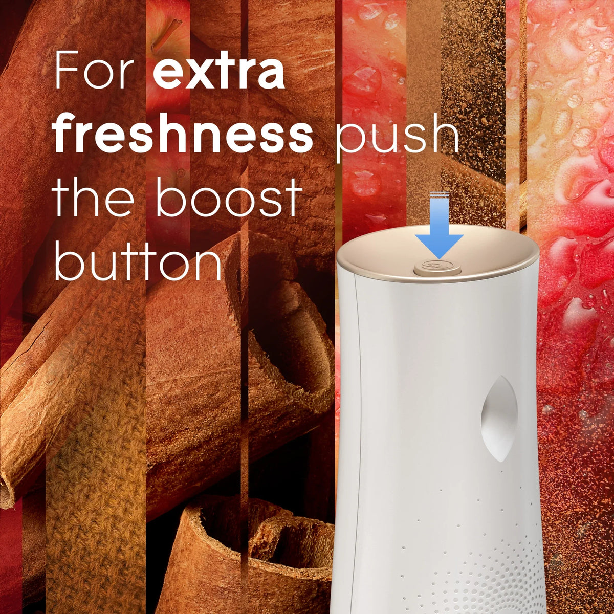 Glade Automatic Spray Refill 2 ct, Apple Cinnamon, 12.4 oz. Total, Air Freshener