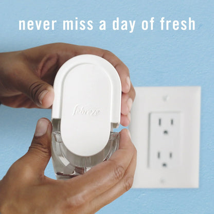 ( 4 Pack ) Febreze Plug In Air Freshener, Odor-Fighting Scented Oil Refill, Vanilla Suede Scent, 2 Refill