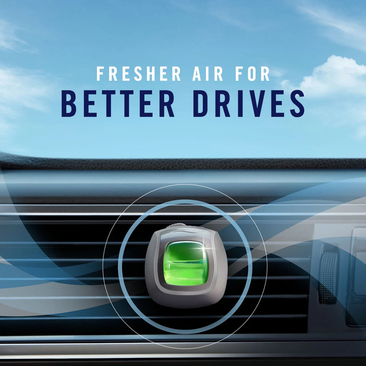 Febreze Auto Air Freshener Vent Clip Cherry Blossom Scent, .06 oz Car Vent Clip, Pack of 2