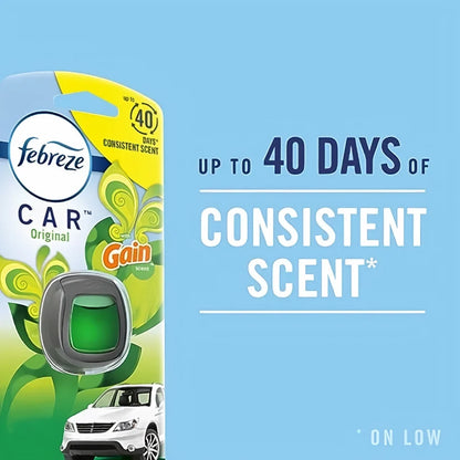 Febreze Car Vent Clip Linen & Sky Air Freshener (Pack of 8)