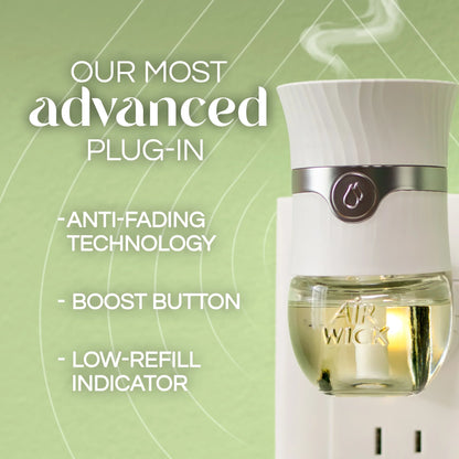 Air Wick Vibrant Plug-In Scented Oil Air Freshener Warmer Refills, Cozy Vanilla and Caramel, 2 Count