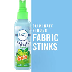 Febreze To Go Fabric Refresher 2.8 Ounce Spray, Gain Original Scent (Pack Of 2)