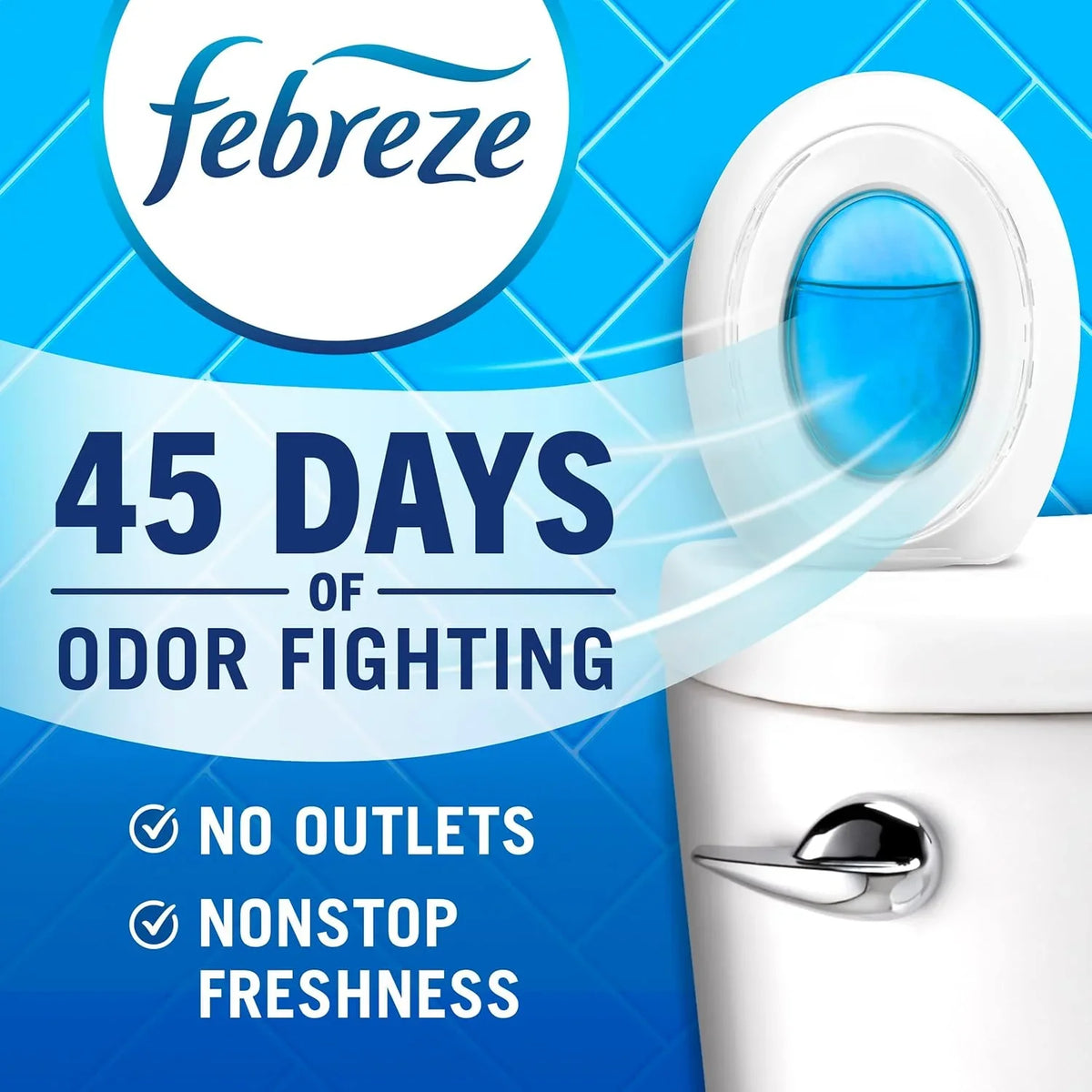 Febreze Multicolor Bathroom Air Freshener, Odor-Fighting, Plug in Alternative, Air Fresheners for Home, Bathroom, Kitchen, and Closet, Heavy Duty Pet Scent, 4 Count