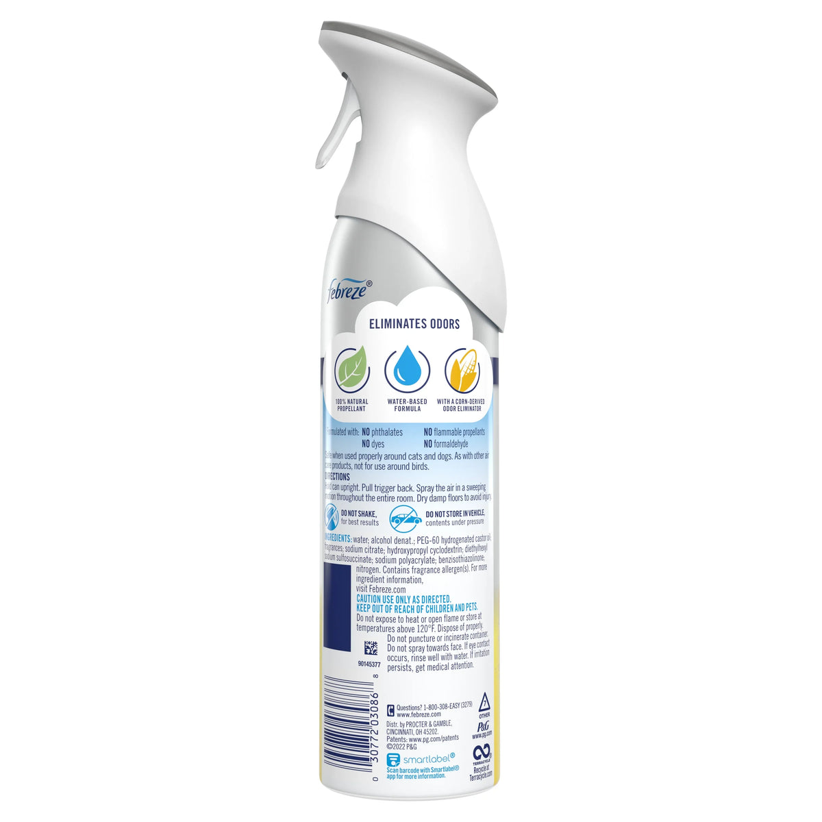 Febreze Air Freshener Spray, Odor-Fighting Room Spray, Lemon, Kitchen Odor Fighter, 8.8oz