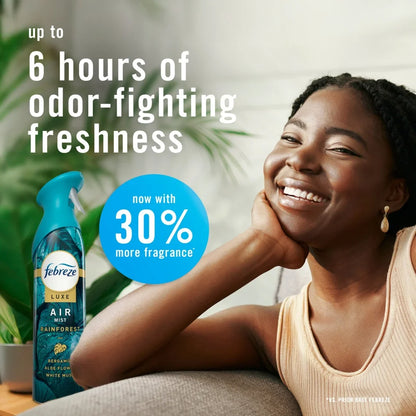 Febreze Air Mist Luxe Air Freshener Spray, Rainforest Scent, 8.1oz
