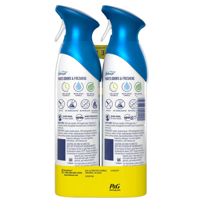 Febreze Air Mist Luxe Air Freshener Spray, Ocean Scent, 8.1oz, 2 Count
