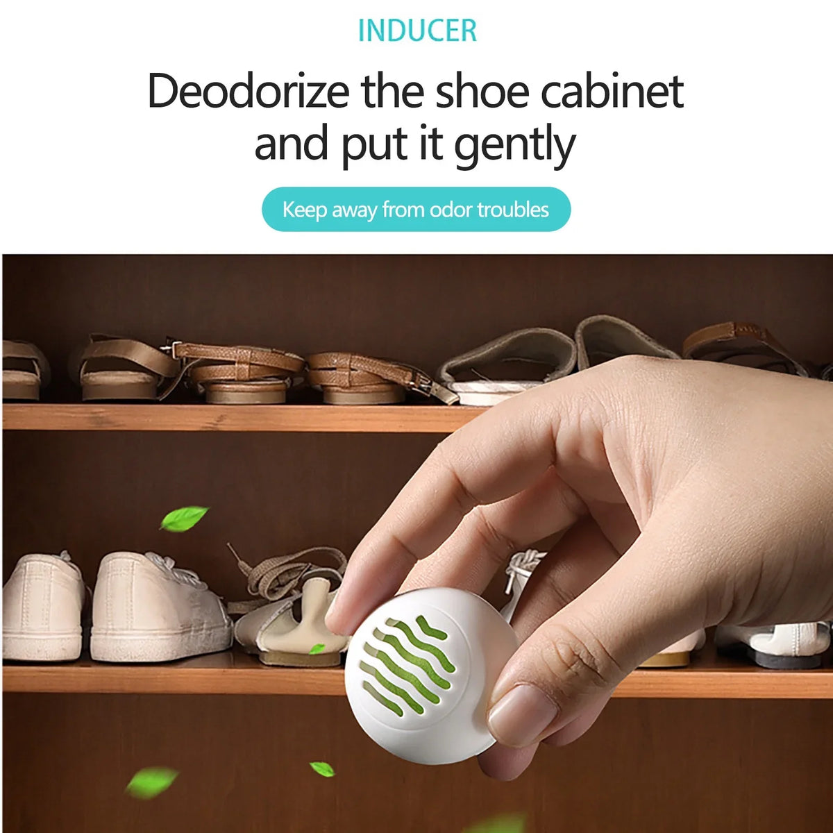 MORESEC under $5 Deodorizer Balls, Portable Shoe Deodorizer Balls, 8PCS Mini Odor Eliminator for Closet Cabinet, Natural Aromatherapy Air Freshener, Household Footwear Smell Removal