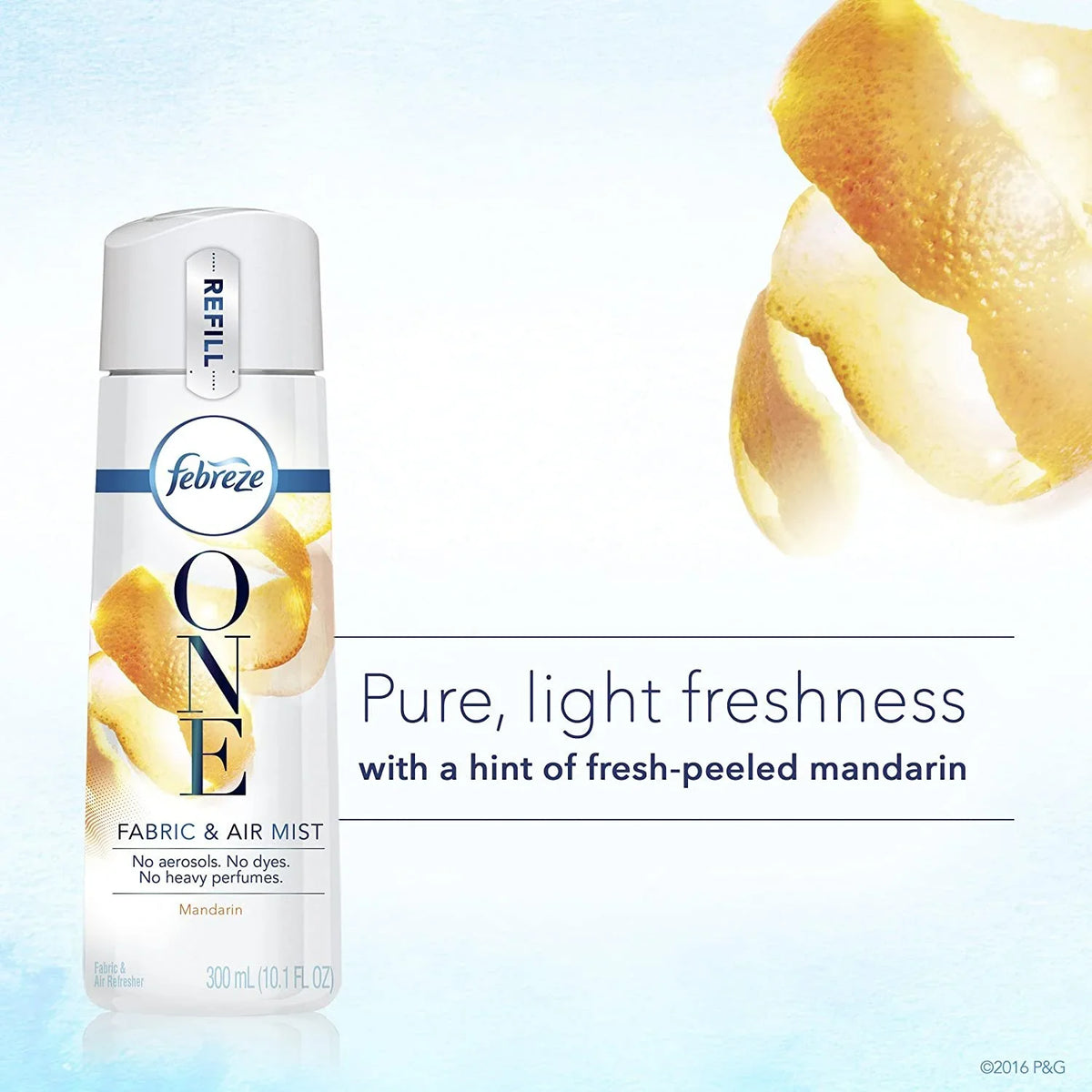 Febreze One Fabric and Air Mist Refill, Mandarin Scent, 10.1 Ounce