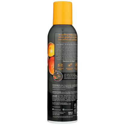 Citrus Magic On the Go Air Freshener Spray for Auto, Tropical Citrus, 8-Ounce