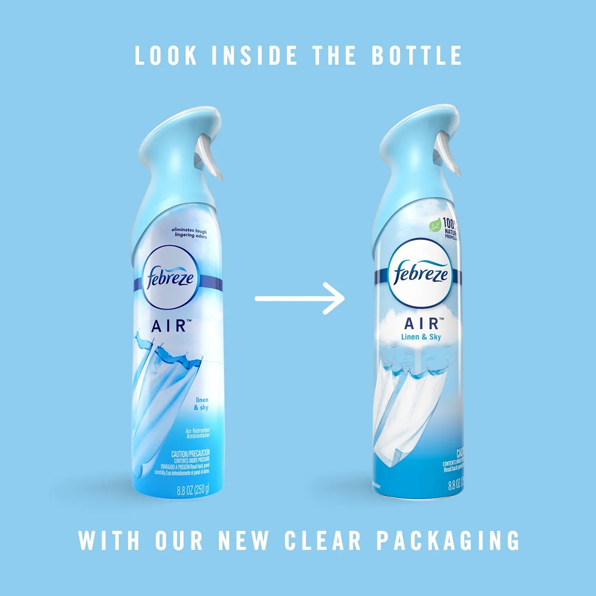 Febreze Air Freshener Spray, Linen & Sky and Hawaiian Aloha, 4 ct