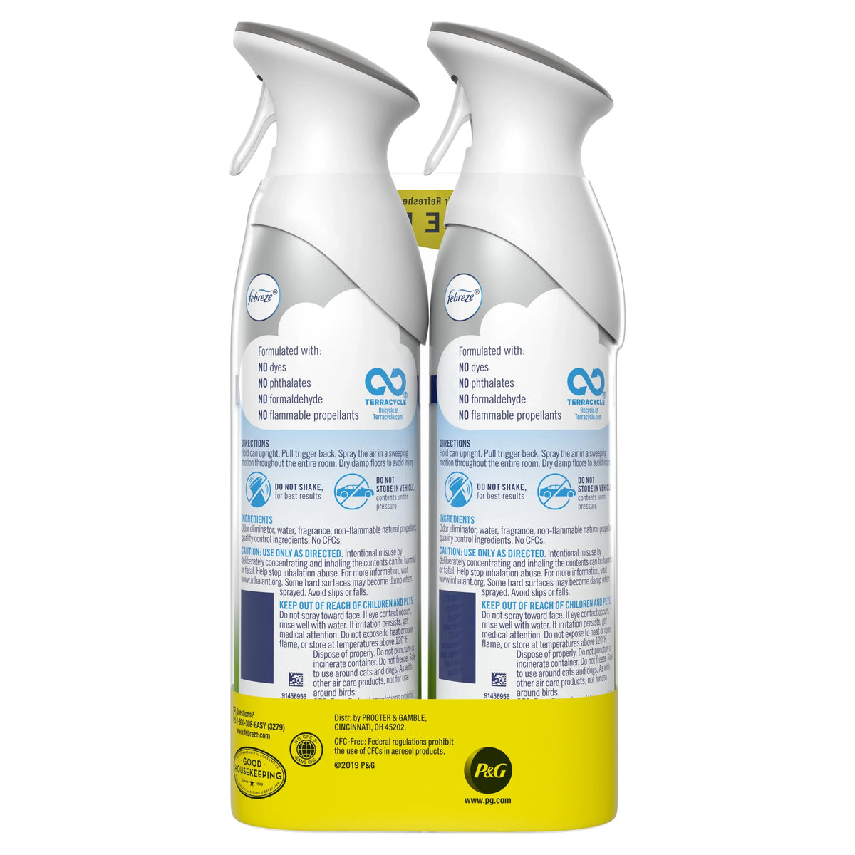 Febreze Air Freshener Spray, Odor-Fighting Room Spray, Pet Heavy Duty, 8.8oz, 2 Count
