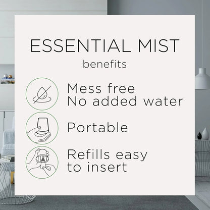 Air Wick Essential Mist Oils Diffuser Air Freshener Refills, Fresh Waters, 5 Count