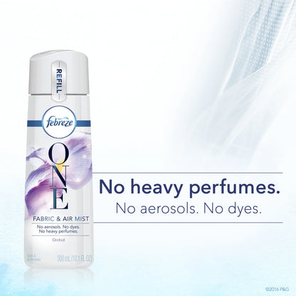 Febreze ONE Fabric and Air Freshener Mist Refill, Orchid Scent (1 count, 10.1 oz)