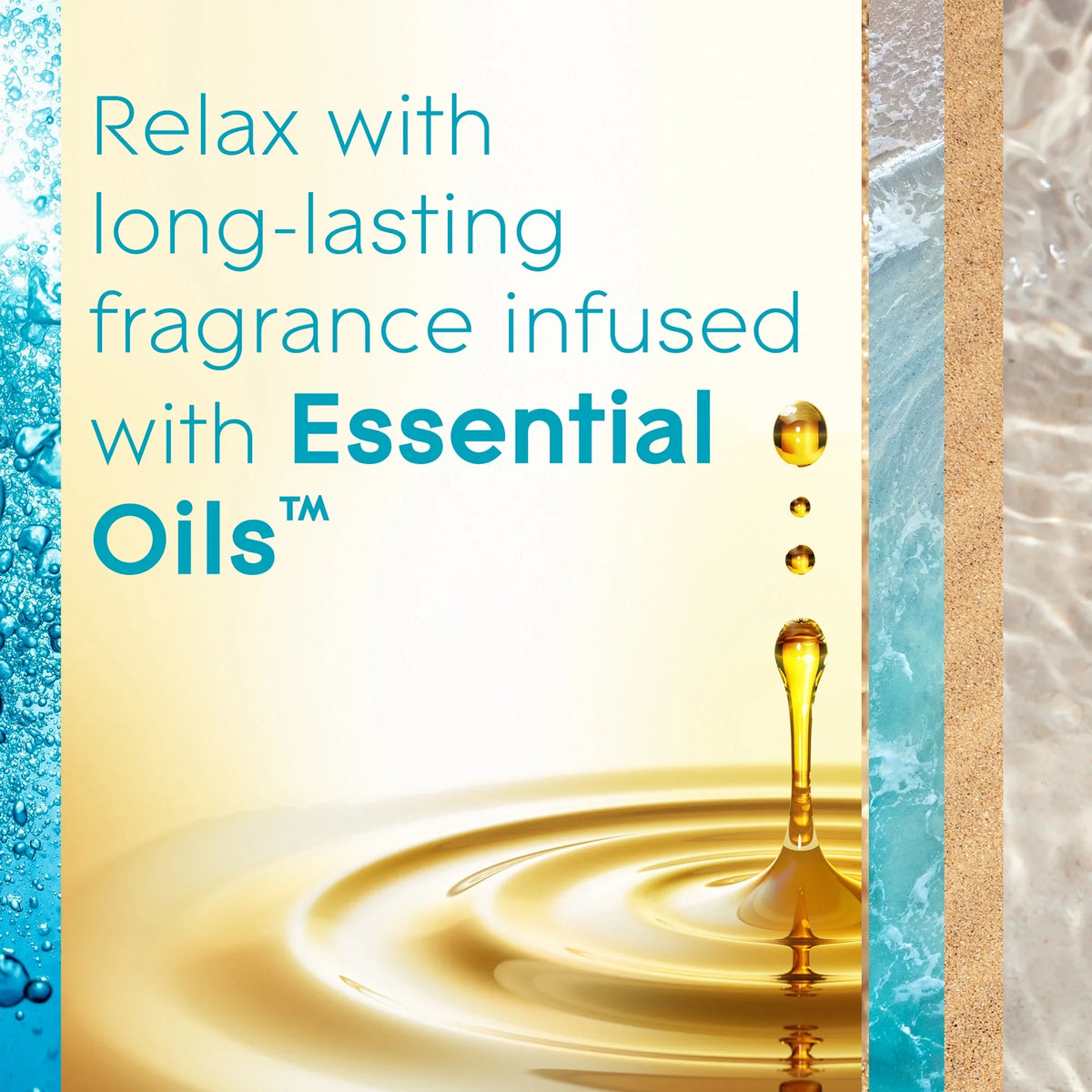 Glade PlugIns Scented Oil 5 Refills, Air Freshener, Aqua Waves, Essential Oil Infused Wall Plug In, 3.35 FL oz, Pack of 5