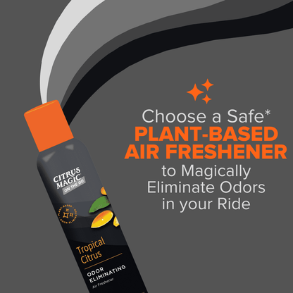 Citrus Magic On the Go Air Freshener Spray for Auto, Tropical Citrus, 8-Ounce