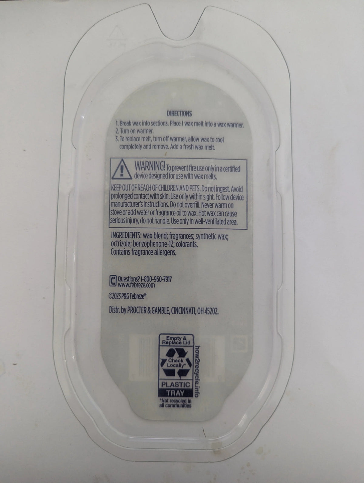 Febreze Unstopables Wax Melts Refills, Paradise Scent, Air Freshener, 2-Pack