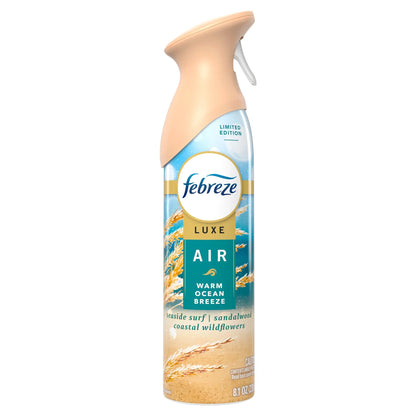 Febreze Air Mist Luxe Warm Ocean Breeze Air Freshener Spray, 8.1 oz